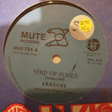 Erasure ‎– Ship Of Fools  - Vinyl 7" Record - Very-Good+ Quality (VG+)