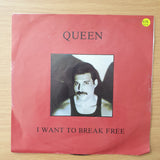 Queen – I Want To Break Free - Vinyl 7" Record - Very-Good+ Quality (VG+) (verygoodplus)