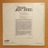 Jack Jones – Simply .... Jack Jones  - Vinyl LP Record - Very-Good+ Quality (VG+)