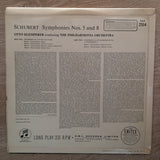 Schubert, Klemperer, Philharmonia Orchestra ‎– "Unfinished" Symphony; Symphony No. 5 In B Flat Major - Vinyl LP Record - Opened  - Very-Good+ Quality (VG+) - C-Plan Audio