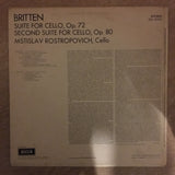 Britten, Rostropovich ‎– The Suites For Cello' - Vinyl LP Record - Opened  - Very-Good+ Quality (VG+) - C-Plan Audio