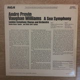 Ralph Vaughan Williams, André Previn, London Symphony Orchestra And Chorus ‎– A Sea Symphony ‎- Vinyl LP Record - Opened  - Very-Good+ Quality (VG+) - C-Plan Audio