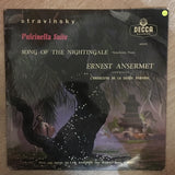 Stravinsky - Ernest Ansermet, L'Orchestre De La Suisse Romande ‎– Pulcinella Suite / Song Of The Nightingale - Vinyl LP Record - Very-Good+ Quality (VG+) - C-Plan Audio