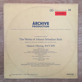 Johann Sebastian Bach ‎– Musikalisches Opfer BWV 1079 ‎- Vinyl LP Record - Opened  - Very-Good+ Quality (VG+) - C-Plan Audio