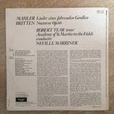 Mahler / Britten - Robert Tear, Academy Of St. Martin-in-the-Fields, Neville Marriner ‎– Lieder Eines Fahrenden Gesellen / Nocturne - Vinyl LP Record - Opened  - Very-Good Quality (VG) - C-Plan Audio