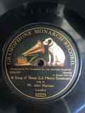 John Harrison - A Song Of Sleep - Rare 1909 Collectible - Vinyl LP Record - Opened  - Good Quality (G) - C-Plan Audio