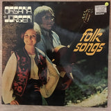 Oksana + Jürgen ‎– Folksongs -  Vinyl LP Record - Very-Good+ Quality (VG+) - C-Plan Audio