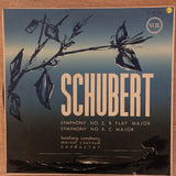 Schubert - Bamberg Symphony - Marcel Couraud ‎– Symphony No.2 In B-Flat Major / Symphony No.6 In C Major - Vinyl LP Record - Very-Good+ Quality (VG+) - C-Plan Audio