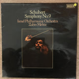 Schubert, Israel Philharmonic Orchestra, Zubin Mehta ‎– Symphony No.9 - Vinyl LP Record - Very-Good+ Quality (VG+) - C-Plan Audio