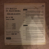 Nilsson, Bergonzi, Macneil Simionato, Stahlman, Georg Solti ‎– Un Ballo In Maschera Highlights (A Masked Ball) - Vinyl LP Record - Opened  - Very-Good+ Quality (VG+) - C-Plan Audio