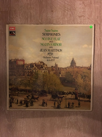 Saint-Saëns - Jean Martinon, Orchestre National De La RTF ‎– Symphonies - No. 1 In E Flat (1855) / No. 2 In A Minor (1878) - Vinyl LP Record - Opened  - Very-Good+ Quality (VG+) - C-Plan Audio