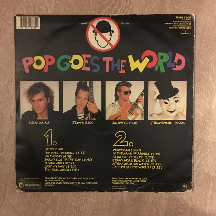 Men Without Hats - Pop Goes The World - Vinyl LP Record - Opened  - Very-Good Quality- (VG-) - C-Plan Audio