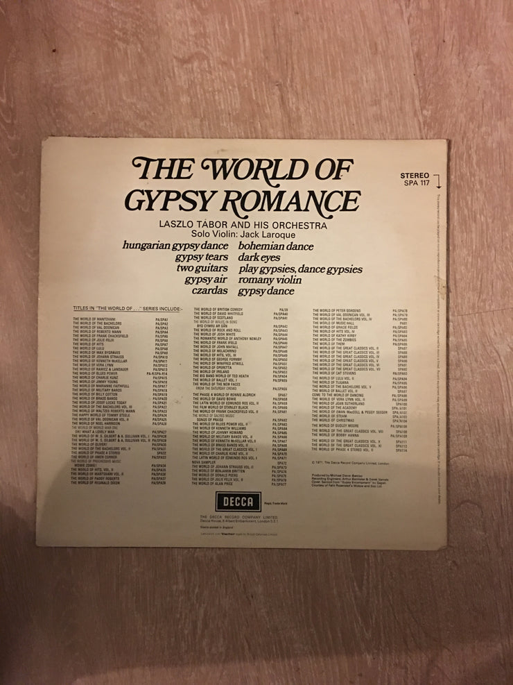 The World of Gypsy Romance  - Vinyl LP Record - Opened  - Very-Good+ Quality (VG+) - C-Plan Audio