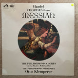 The Philharmonia Chorus, Wilhelm Pitz, The Philharmonic Orchestra, Otto Klemperer ‎– Handel Choruses From Messiah ‎- Vinyl LP Record - Opened  - Very-Good+ Quality (VG+) - C-Plan Audio