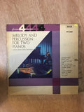 Ronnie Aldrich and His Two Pianos - Melody and Percussion For 2 Pianos - Vinyl LP Record - Opened  - Very-Good+ Quality (VG+) - C-Plan Audio