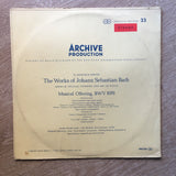 Johann Sebastian Bach ‎– Musikalisches Opfer BWV 1079 -  Vinyl LP Record - Opened  - Very-Good+ Quality (VG+) - C-Plan Audio