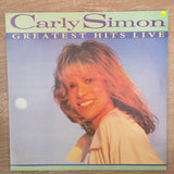 Carly Simon - Greatest Hits Live  - Vinyl LP Record - Opened  - Very-Good+ Quality (VG+) - C-Plan Audio