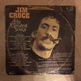 Jim Croce - His Greatest Songs - Vinyl LP Record - Opened  - Very-Good- Quality (VG-) - C-Plan Audio